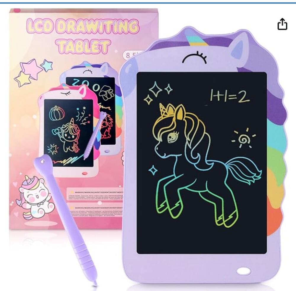 Unicorn LCD Writing Tablet 8.5 Inch Purple